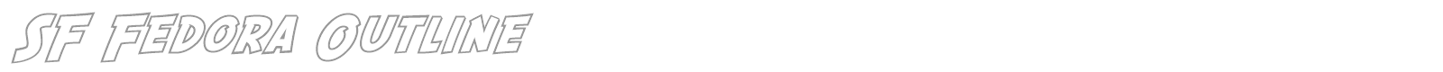 SF Fedora font preview